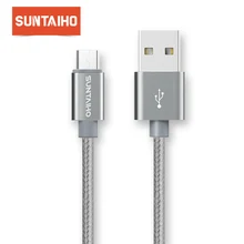 Suntaiho 5 В 2.4A USB к Micro USB кабель быстро Chaging кабель для samsung Xiaomi Зарядное устройство кабель для huawei LG USB кабель нейлон кабель usb