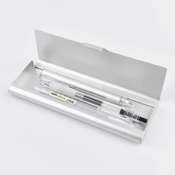 

New Stationery Metal Pencil Case Pen Box Aluminum alloy Fine Small Box Storage Supplies For Friends Children's Gifts