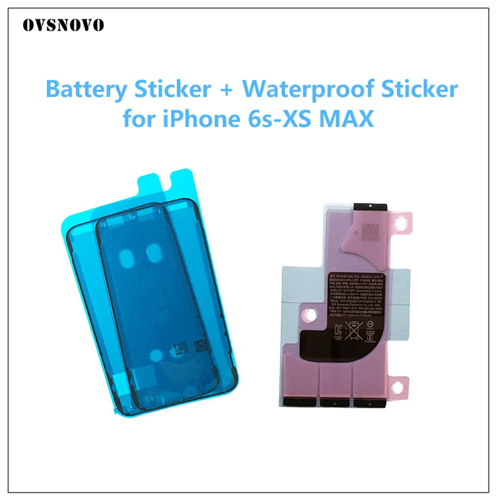 

Battery Sticker Adhesive Strips + LCD Display Waterproof Seal Adhesive Sticker for iPhone X 6S 7 8 Plus Screen Frame Replacement