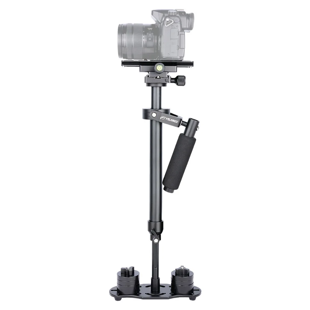 Color : Orange CAOMING LED Flash Light Holder Sponge Steadicam Handheld Monopod with Gimbal for SLR Camera Durable