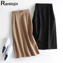 Autumn winter skirt Korean fashion women skirt high waist skirt Solid color Straight skirt midi skirts womens skirt clothes