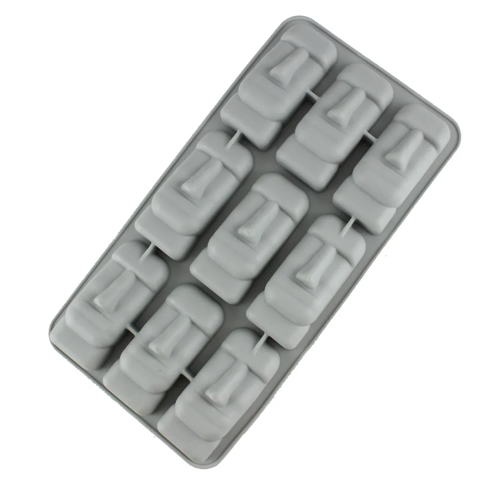 New Arrival Easter Island Stone Statue Ice Tray Cube Mold Silicone Chocolate Cake Pudding Baking Tools |