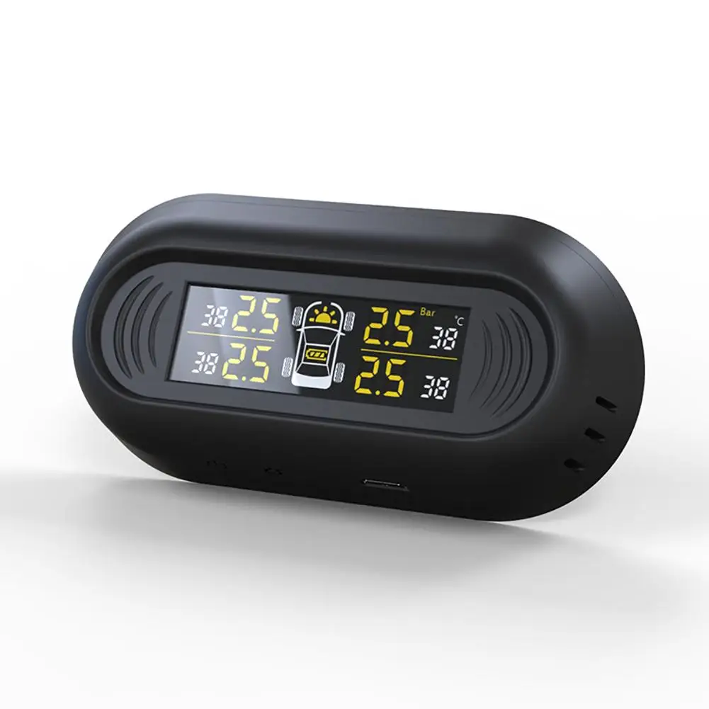 

LCD Tire Air Pressure Gauge Vehicle Solar Power Auto Car Tyre Meter Tester