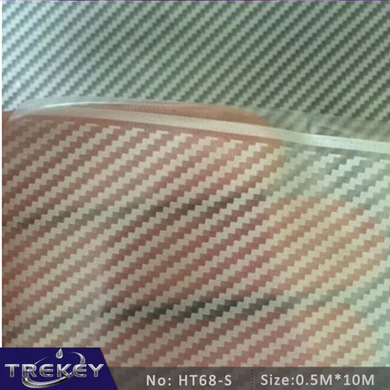 

0.5M*10M Transparent(Sliver/Golden/Black) Carbon Fiber Water Transfer Printing Film, Hydrographic film,Hydro Arts Film HT68-S