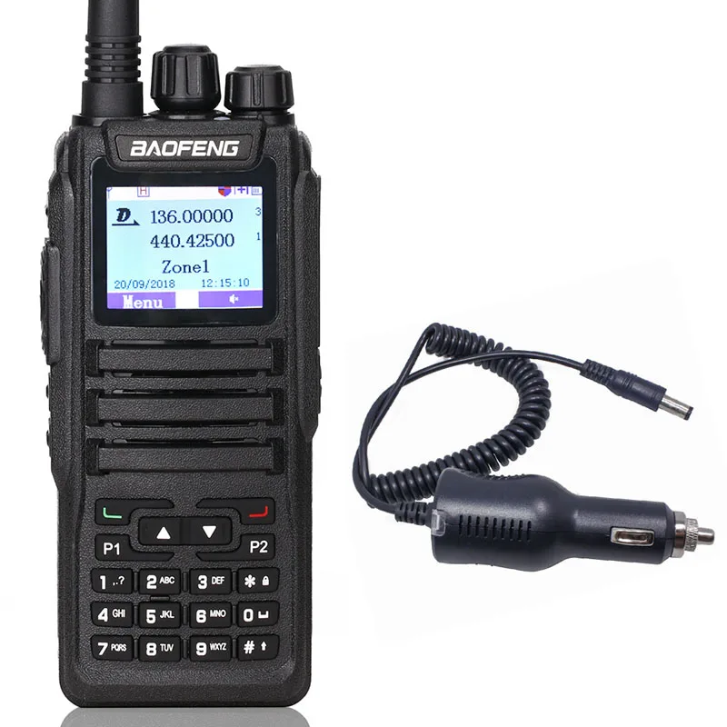 

2019 Baofeng DM-1701 Walkie Talkie Dual Time Slot DMR Digital/Analog DMR Repeater SMS Compatible Ham Radio+Car Charger