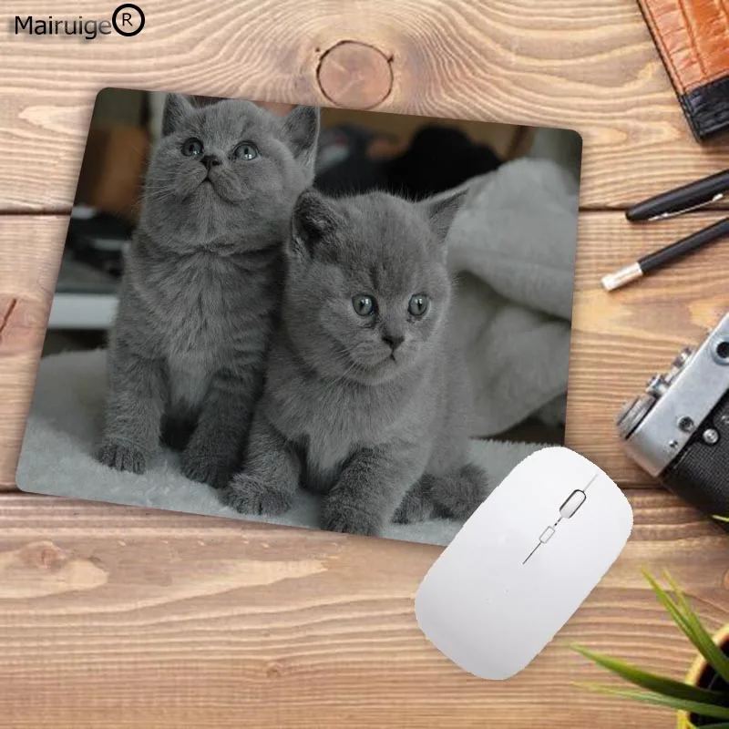 Mairuige22X18CM коврик для мыши Милая картинка с кошкой Противоскользящий ноутбук ПК коврик для мышки Коврик Для Мыши оптическая лазерная мышка геймер Коврик для мыши - Цвет: 22X18CM