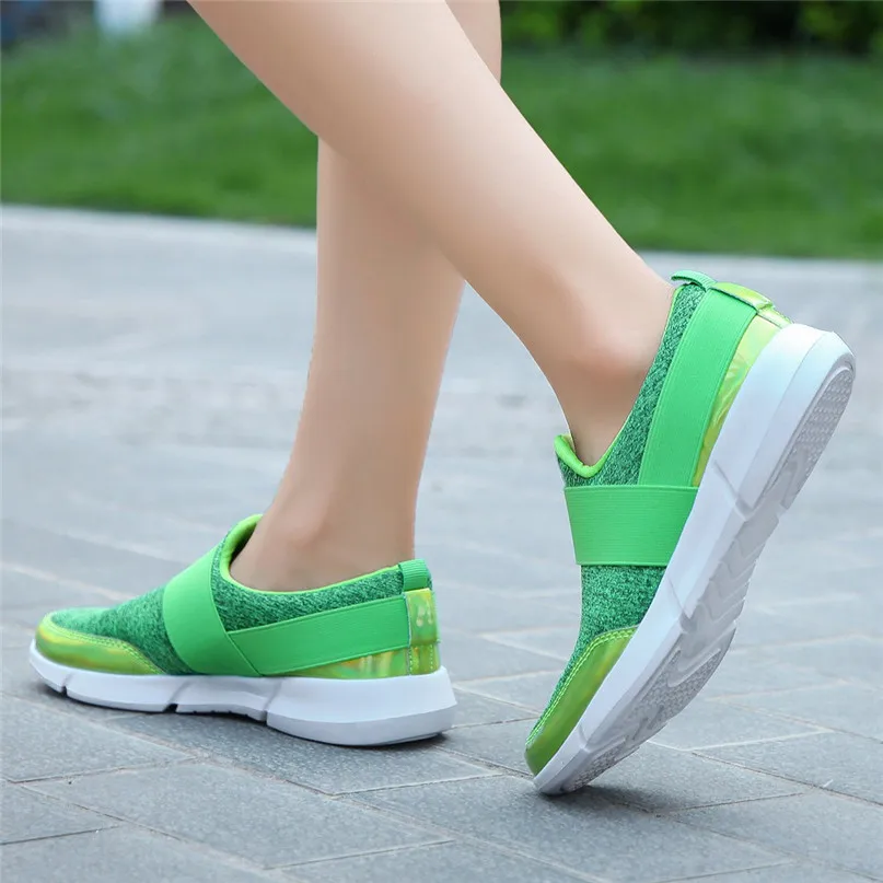 Outdoor Sports Shoes Women Hollow Round Head Flat Breathable Leisure Sports Shockproof Shoes Soft Bottom Running shoes #3J30#F (7)
