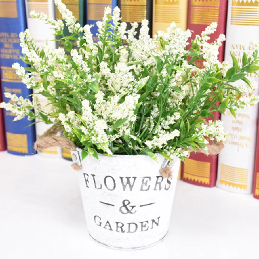 1 Bunch Foam Provence Lavender Artificial Flowers High Quality Plastic Leaves Fake Flowers Bouquet for Home Wedding Decoration 1 Bunch Foam Provence Lavender Artificial Flowers High Quality Plastic Leaves Fake Flowers Bouquet for Home Wedding Decoration