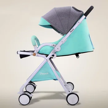 

2020 European Baby stroller high-profile carriage two-way push can be lying and sit baby stroller can be on plane Umbrella car