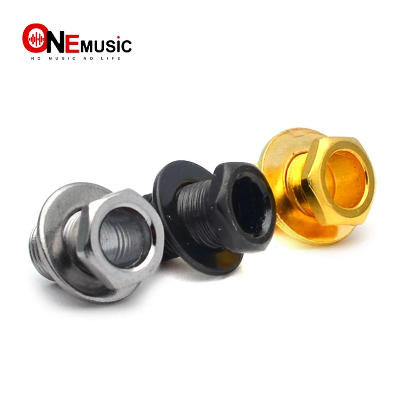 

6 Sets Hex Threaded Guitar Tunig peg machine head Bushing Ferrules and Mount Screws Balck-Gold-Chrome