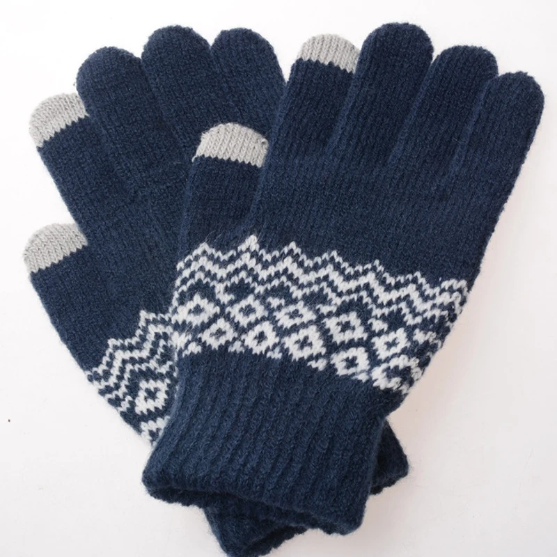 

Fashion 7Styles Girl Winter Gloves Touch Screen Gloves Knit Mittens Knit Mittens Winter Warm Gloves For Female Thicker Pashmina