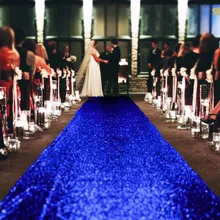 Королевский синий ковер из блесток прохода Runner-3FTX10FT = 36-inchx120-дюймовый блесток прохода пол бегун для свадьбы-R