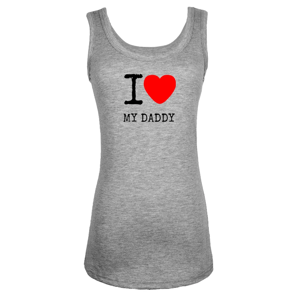 I Love My Daddy Engineer Is my Anchor Designs Womens Sexy Vest Beach Cotton Casual Tank Tops For Ladies
