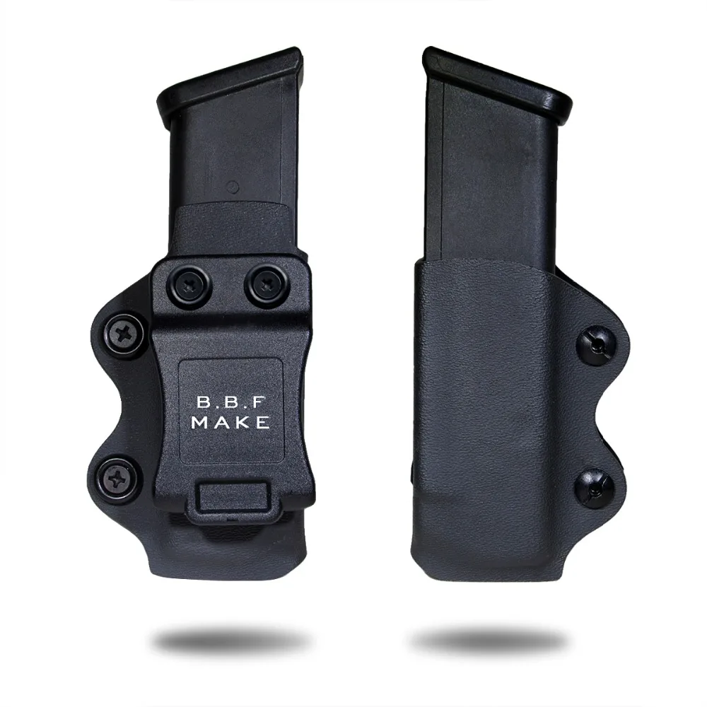 Tanie B.B.F MAKE IWB OWB KYDEX Holster Magazine Glock 9 40 357 etui na pistolety Glock 17 Glock 19 26 22 23 27 31 32 33
