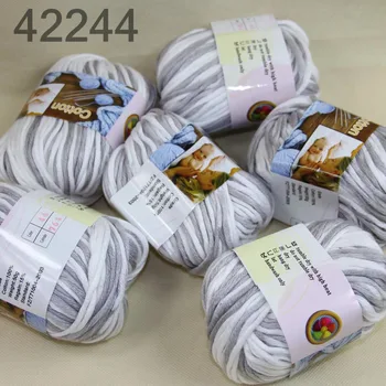 

LOT of 6 Balls X 50g Special Thick Worsted Cotton Knitting Yarn 44