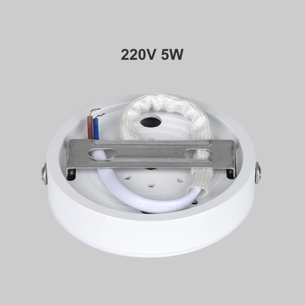 Потолочный светильник 5 Вт, 6 Вт, 12 Вт, 18 Вт, 24 Вт, монтируемый на поверхности, круглый/квадратный панельный светильник, точечный светильник, 220 В, 230 В, 240 В