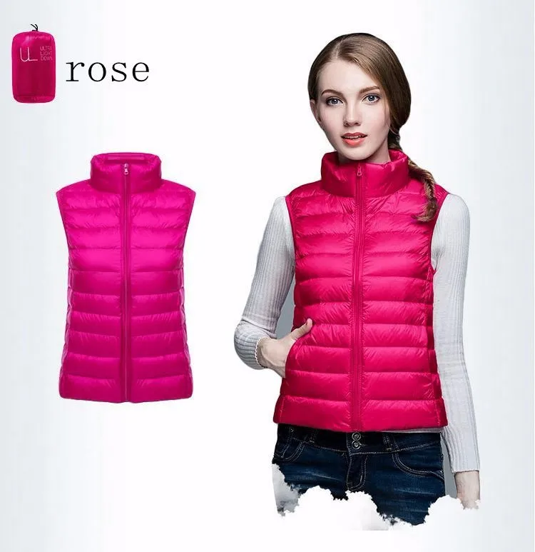 NewBang Brand Women Sleeveless Womens Ultra Light Down Vests Slim Jacket Girl Gilet Plus Lightweight Windproof Warm Waistcoat