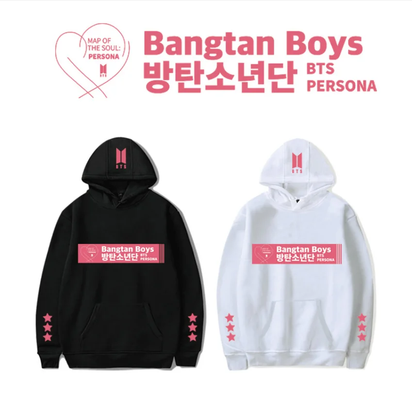 

BF 2019 Korean Team Hot Kpop Hoodies Sweatshirt print Fashion Men/women Clothes Hot Sale Casual Harajuku Hoodies Sweatshirts