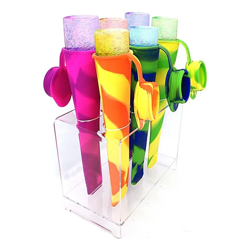 1 шт. разноцветный ледяной лоток кубики DIY Форма для пуддинга форма для желе силиконовые бар Вечерние