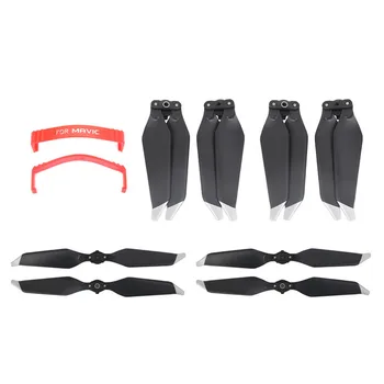 

4 Pairs 8331F Low-Noise Propellers for DJI MAVIC PRO PLATINUM + 2pcs Propeller Stabilizer Motor Fixed Hook Loop Ties Protector
