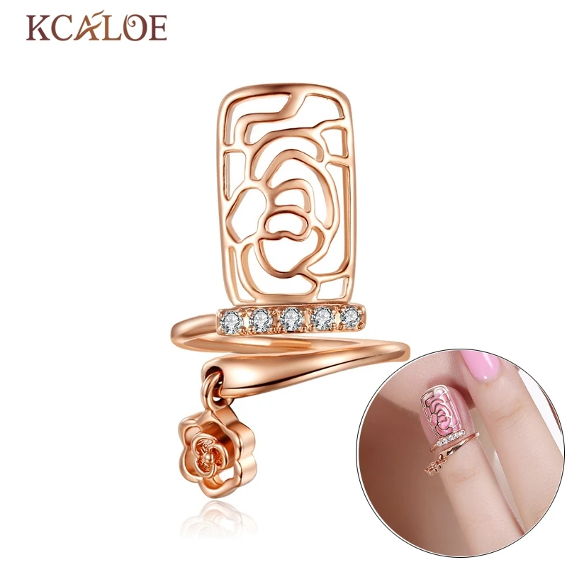 kcaloe-rose-nail-rings-for-women-crystal-hollow-flower-silver-plated