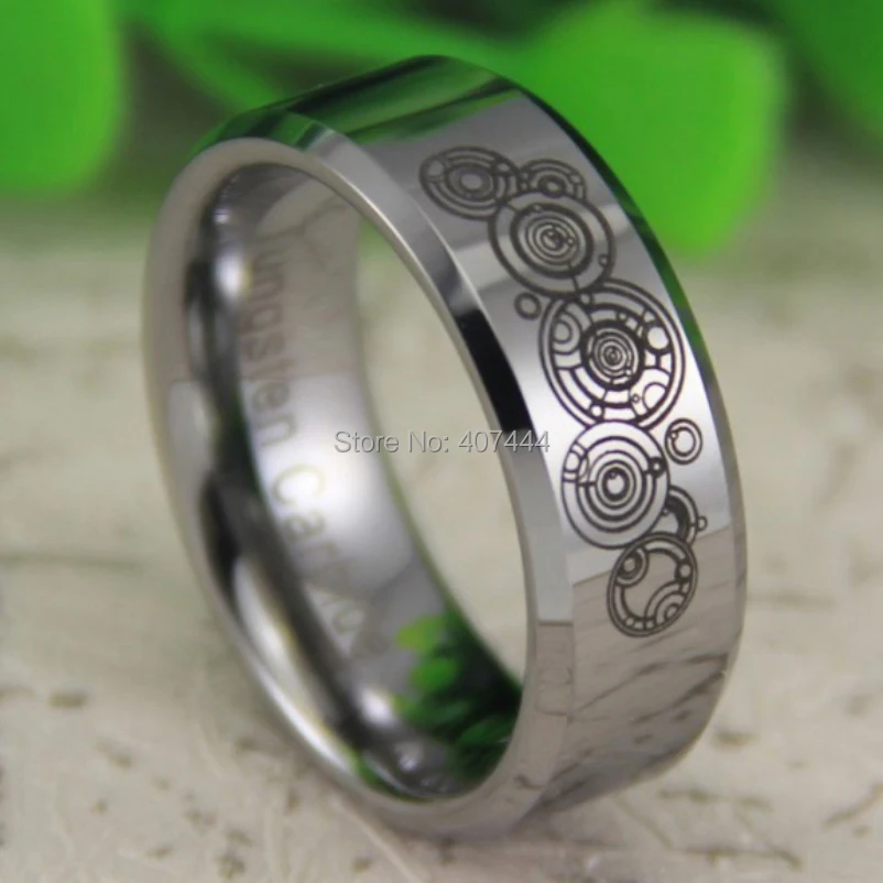 aliexpresscom buy free shipping usa uk canada russia brazil hot sales 8mm silver beveled super doctor who time lord mens tungsten wedding ring from - Dr Who Wedding Ring aliexpresscom buy free shipping usa uk canada russia brazil hot sales 8mm silver beveled super doctor who time lord mens tungsten wedding ring from - Dr Who Wedding Ring
