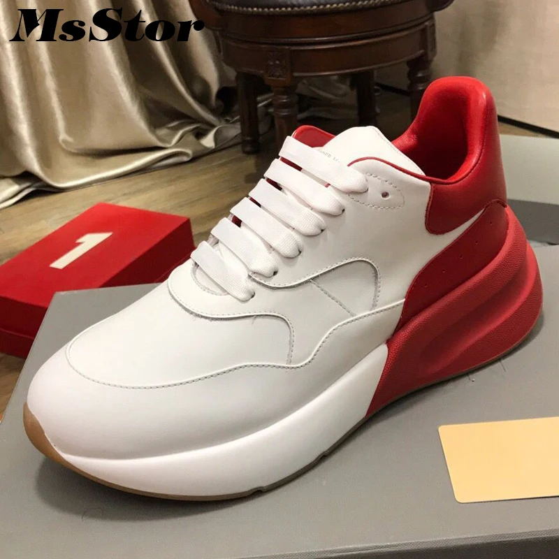 

MsStor Round Toe Height Increasing Women Flats Fashion Casual Women White Flat Shoes 2019 Spring Mixed Colors Women Brand Shoes