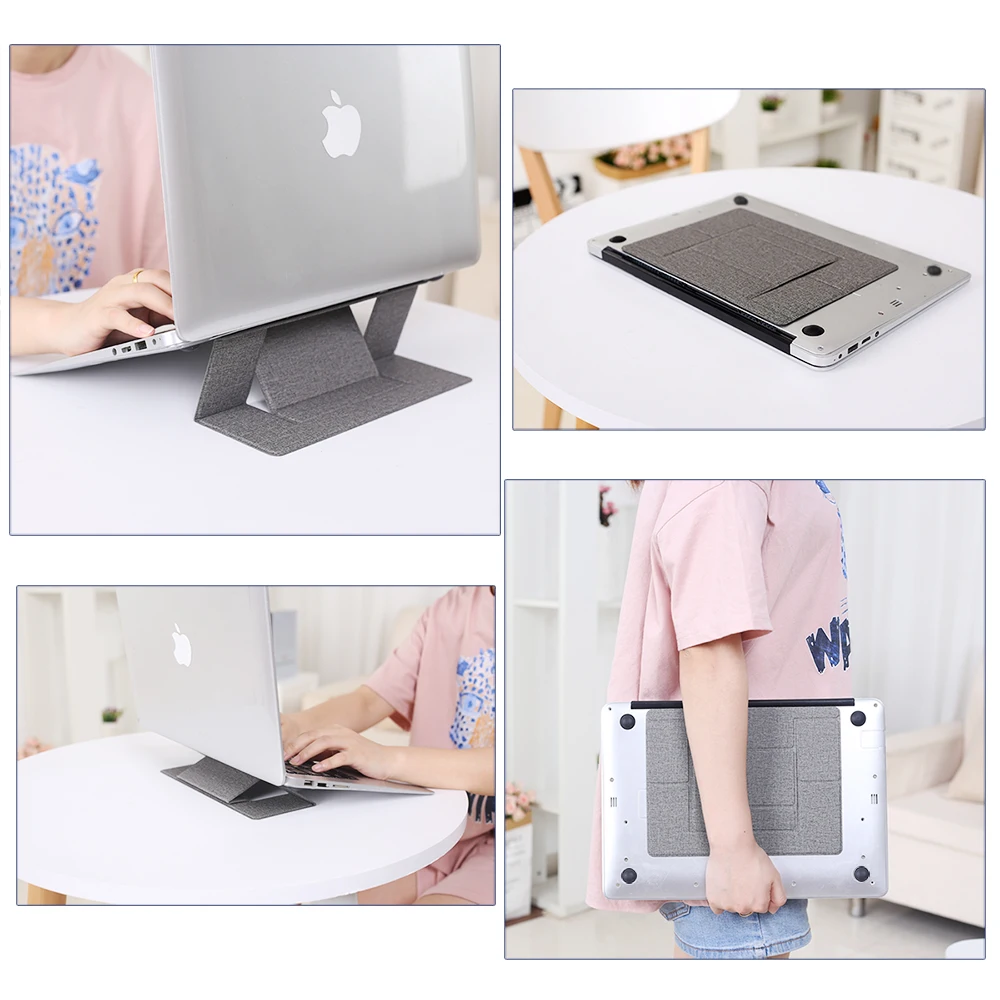 Invisible Laptop Stand Foldable Ergonomic Stand for Macbook air pro notebook Cooling Portable compu