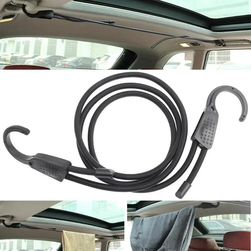 Car Adjustable Elastic Bungee Shock Cord Strap Stretch With Plastic Hook Car Luggage Tent Kayak Boat Canoe Bikes Rope Tie