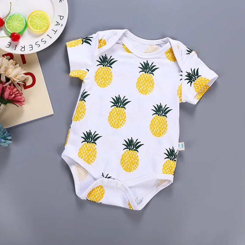 Pineapple baby fruit romper short section cotton short sleeved infant