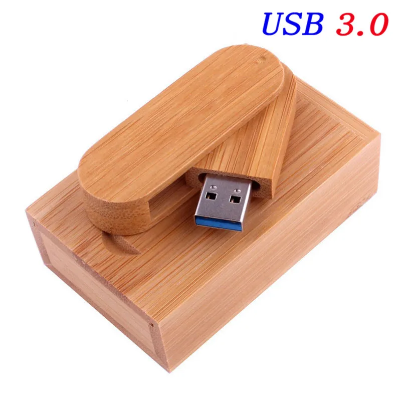 JASTER USB 3,0 с логотипом на заказ вращающийся деревянный usb+ коробка USB флэш-накопитель 8 Гб 16 г 32 Гб карта памяти фотография свадебный подарок - Цвет: carbonized bamboo