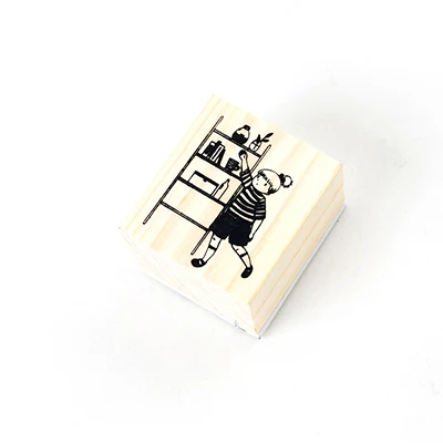 Милый мультфильм ребенок путешествия DIY Деревянные и резиновые штампы для скрапбукинга канцелярские товары Скрапбукинг Стандартный штамп - Цвет: 13