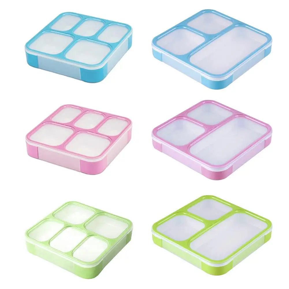

Japanese Style Thin Type Seal Compartmental Students Lunch Bento Box Microwave Box White-collar Worker Portable Lunch Box