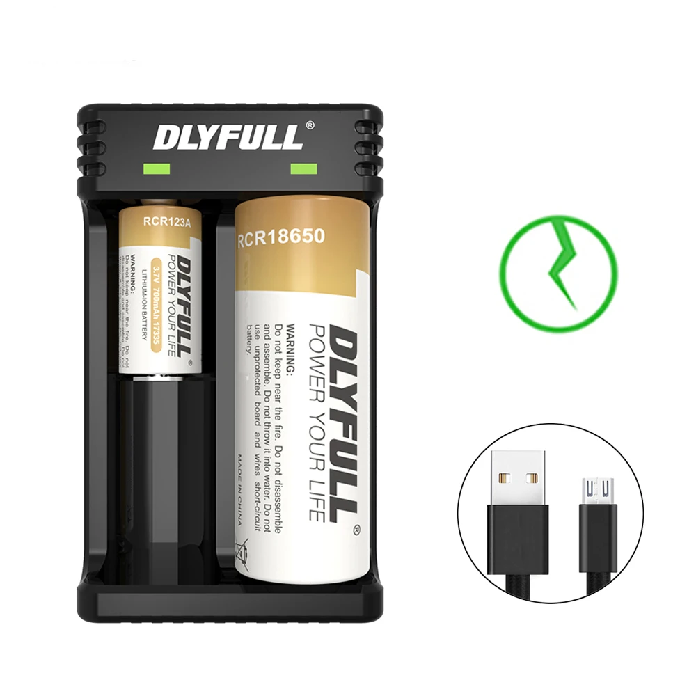 DLYFULL U3 li ion Battery Charger for 18650 26650 22650 17670 17500