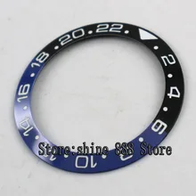 39,8 мм черный и синий керамический ободок вставка для 43 мм GMT часы сделано фабрика Parnis