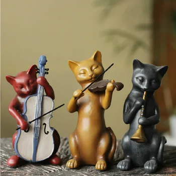 

(3 Pieces/set) Resin Cats Home Decoration 19*10*9CM