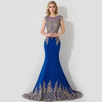 Actual Photos Luxury Sheer Back Long Evening Dresses Elegant Appliques Beading  Mermaid Prom Dresses 2015 Robe De Soiree