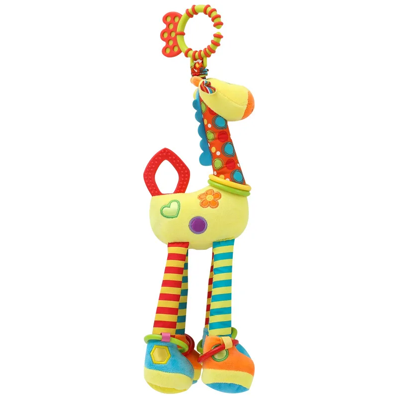 0-1T baby animal Teethers giraffe Bed Hanging baby toys for teeth ,4 colors