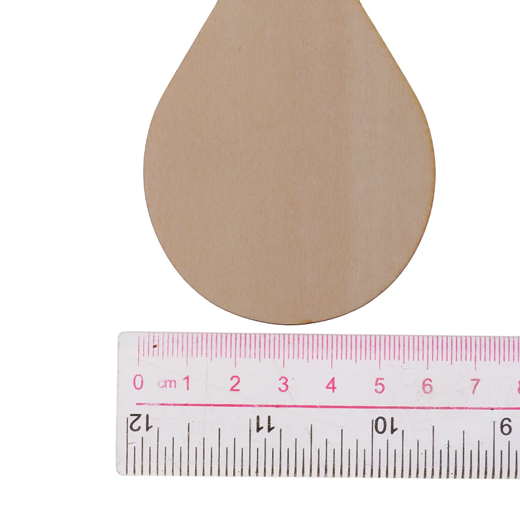 Wooden MDF Drop Shapes Craft Blank Wood Embellishment for Scrapbooking Wedding Party Baby Feet Christmas Decorations DIY