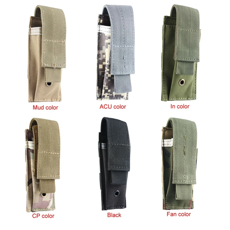 Tactical Military Molle Pouches Clip Single Magazine Pouch Hunting Open