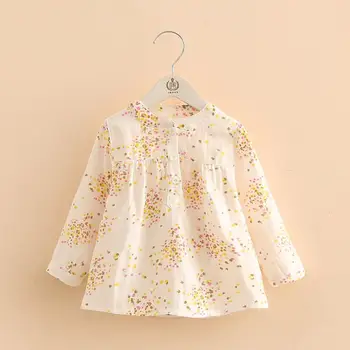 

Girls Clothing 2018 Spring Summer New Girl Printed Cotton Shirt Baby Girls Tops Casual Blouse For Girls Children Teen Clothes