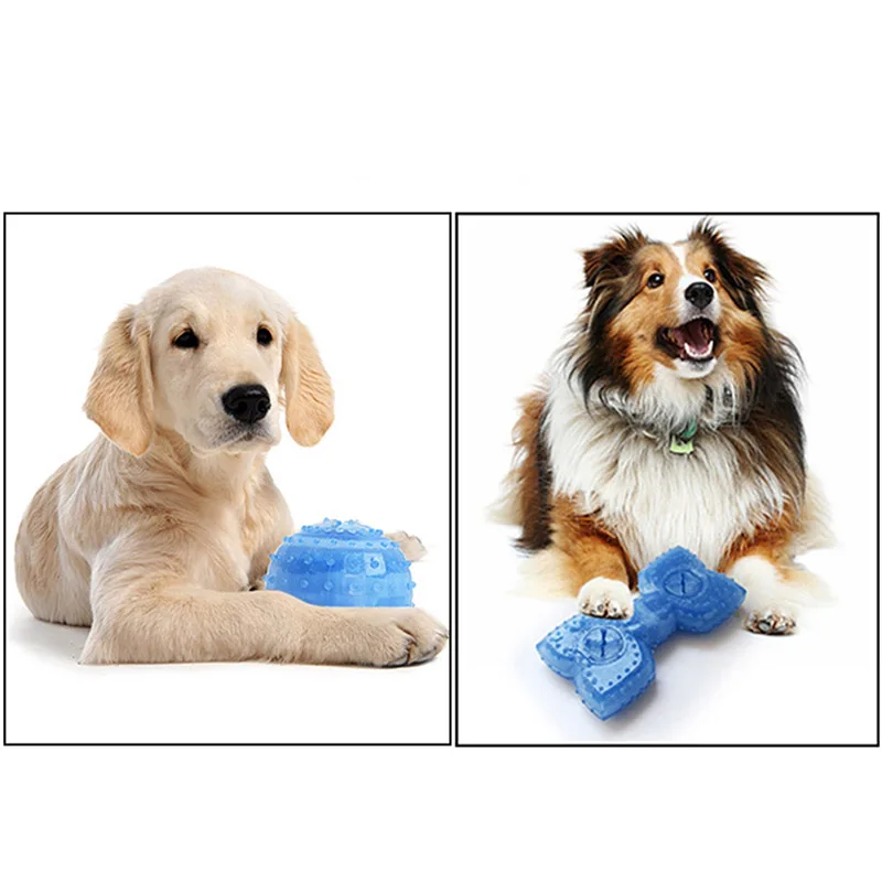 

Hot Pets Multi-shaped Cooling Teething Training Toy for Dog Molarring Tooth Cleaning LFD