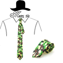 Новая одежда для маленькой девочки 2 дюйма широкий пояс мода Повседневное "Осенние армейские камуфляжные" узор Для Мужчин's вечерние галстук с плетением классический галстук