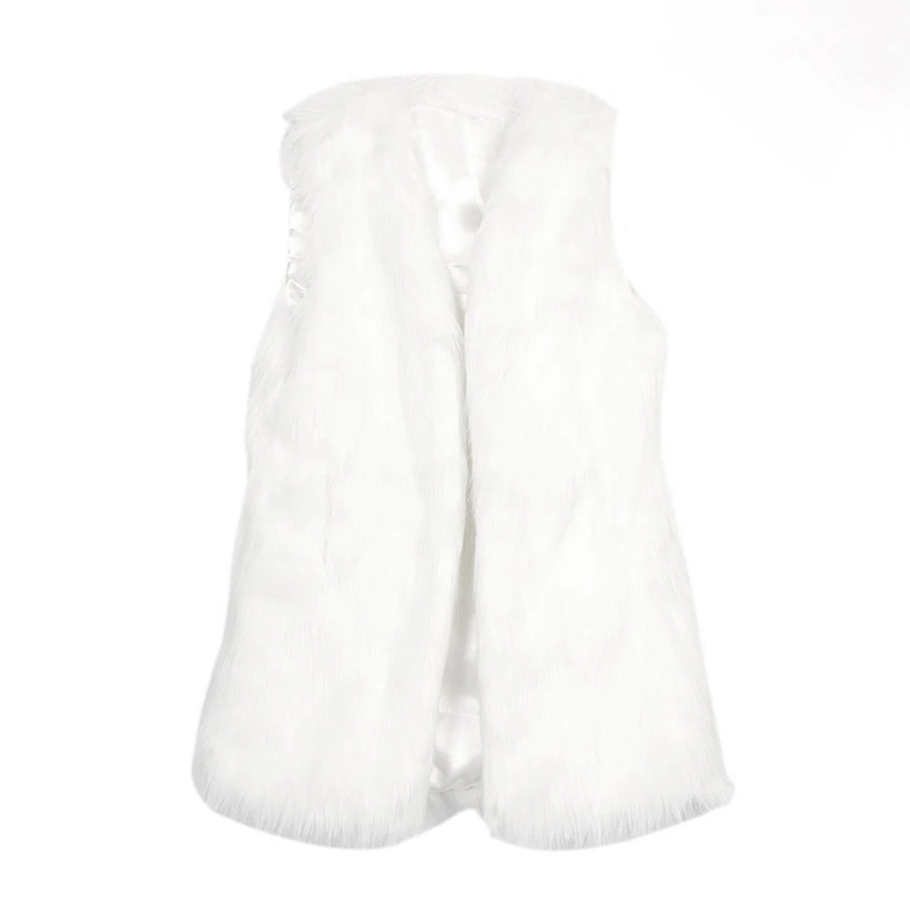 MALL New Arrival Women Vintage Trendy Faux Fur Gilet Vest Jacket Mid-long Outwear Waistcoat Black White Khaki Size M-XXL Fashion MALL New Arrival Women Vintage Trendy Faux Fur Gilet Vest Jacket Mid-long Outwear Waistcoat Black White Khaki Size M-XXL Fashion