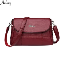 Aelicy, Женская Повседневная сумка на одно плечо, сумка через плечо для мамы, Сумка с карманом для сотового телефона, Сумки из искусственной кожи, одноцветная женская сумка