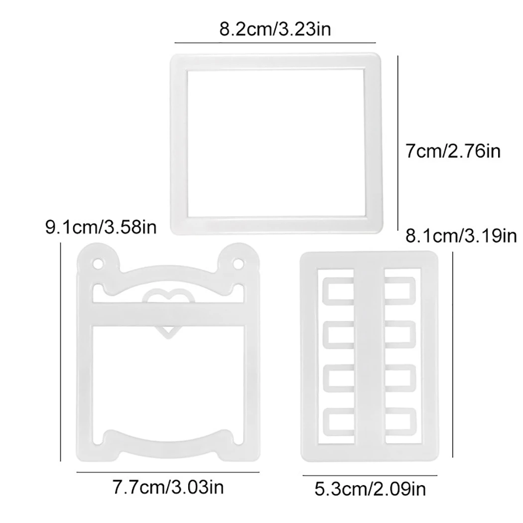 3 шт форма для вырезания многоцелевая кровать Форма Cookie Форма-резак для украшения торта инструмент