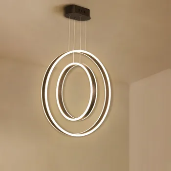 

Modern Chandelier Rings Circle Ceiling Mounted LED Chandelier For Living Room Lobby Bedroom Dining Room Chandelier Lighting