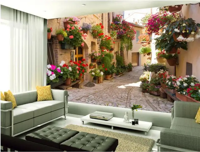 Tapete Garten 3d wallpaper benutzerdefinierten wandbild vlies 3 d raum tapete Garten lane sofa einstellung wand gem lde.jpg 640x640 - Tapete Garten