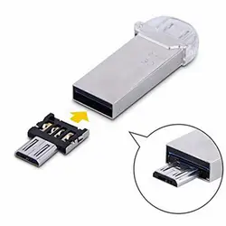 2 в 1 letor Leitor De Tarjetas Cartao De Memoria Mini SD для USB OTG TF кардридер мини-кардридер для samsung Cabo адаптер