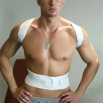 

AOFEITE Adjustable Posture Back Support Corrector Brace Lumbar Brace Shoulder Band Belt Shoulder Spine Straighten Health Care